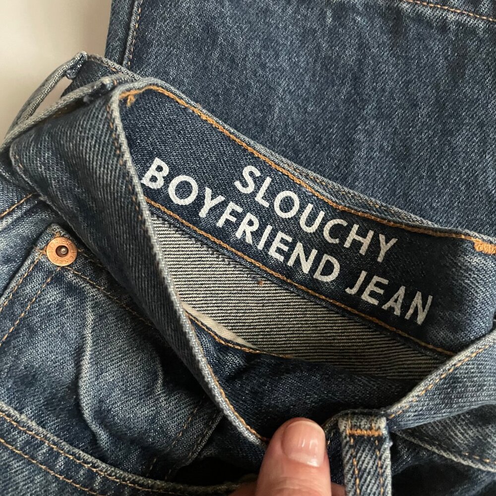 J.Crew Slouchy Boyfriend Jean in Bright Indigo Wash Size 26 - Picture 10 of 11